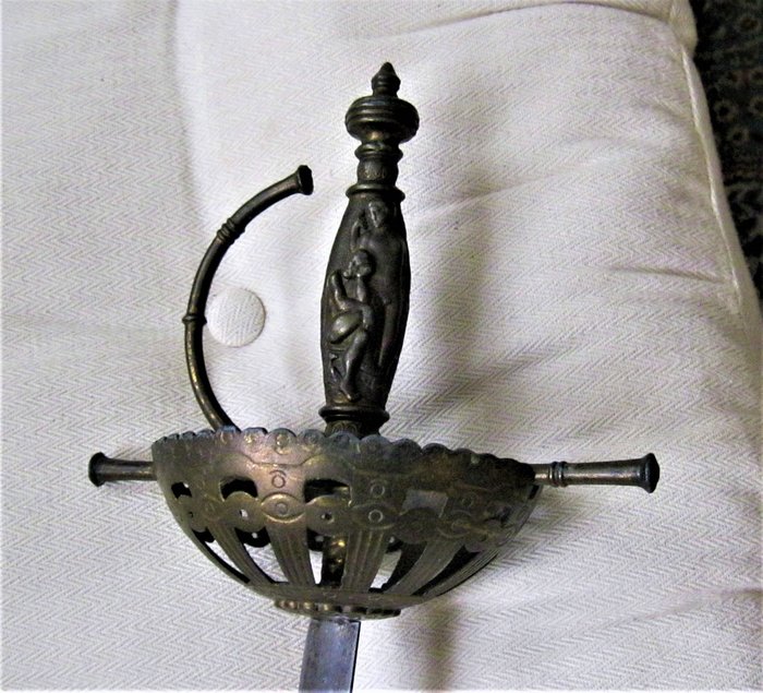 法國 - Antiek zwaard 18de eeuw - 籠手劍