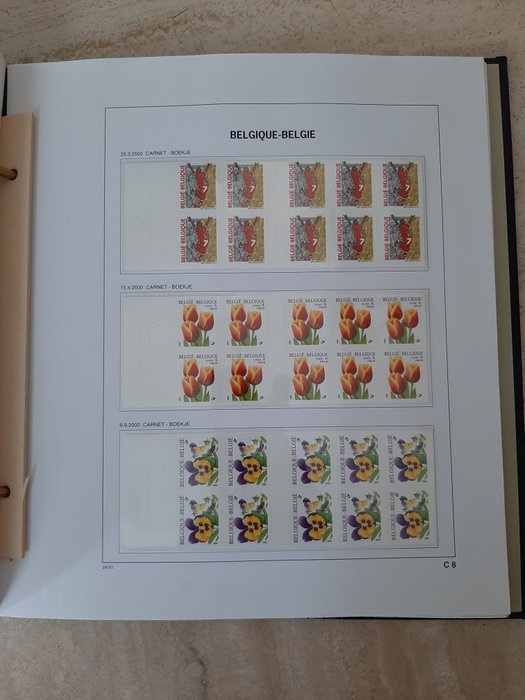 België 2000/2006 - volledig , de zelfklevende boekjes ( voor de davo bladen  = C supplementen )