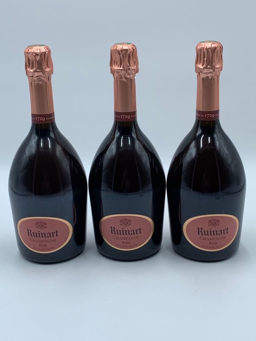 Ruinart Rosé - 香槟地 Brut - 3 Bottles (0.75L)
