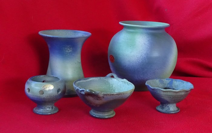 Adrie Moerings (1939-2010) - Adrie Moerings Gouda - Oggetto in ceramica (5) - Ceramica