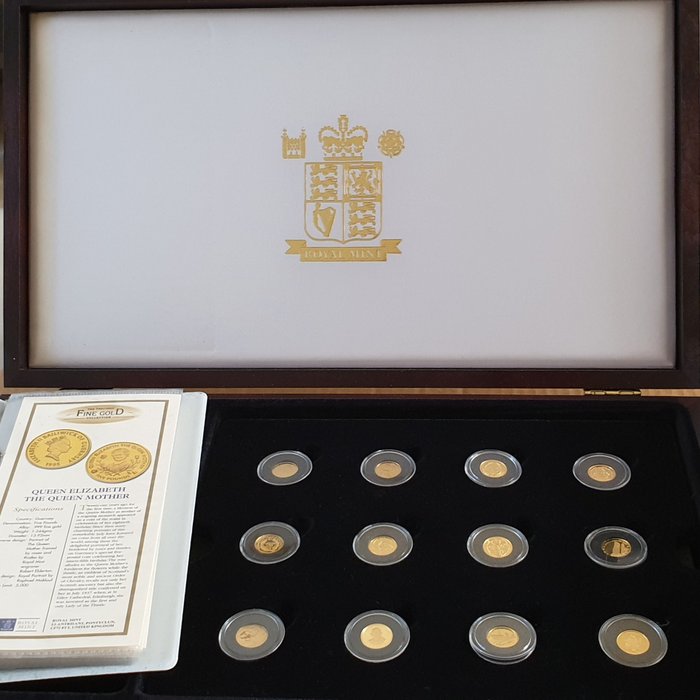 Welt. Royal Mint Collection, 12 x Sealed and capsuled coins