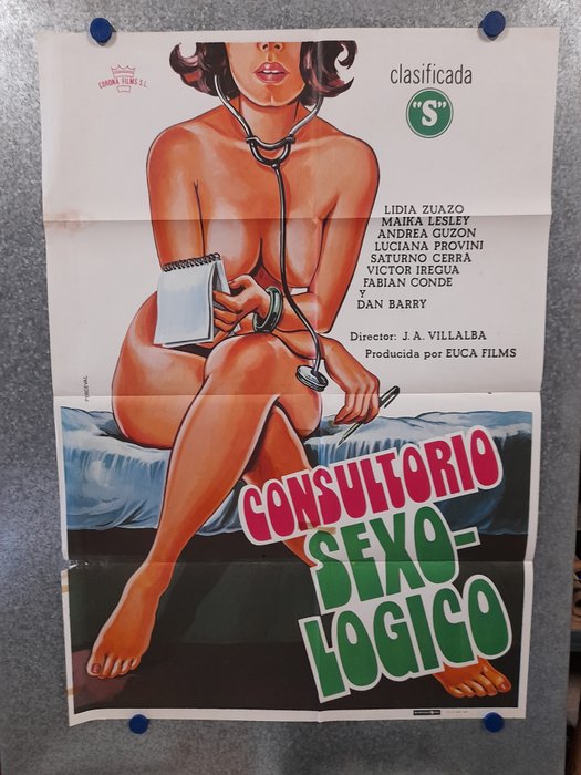 Lot of 16 - Erotic Movies 70's & 80's - see images - Plakat, Original Spanish Cinema release - 100x70 cm