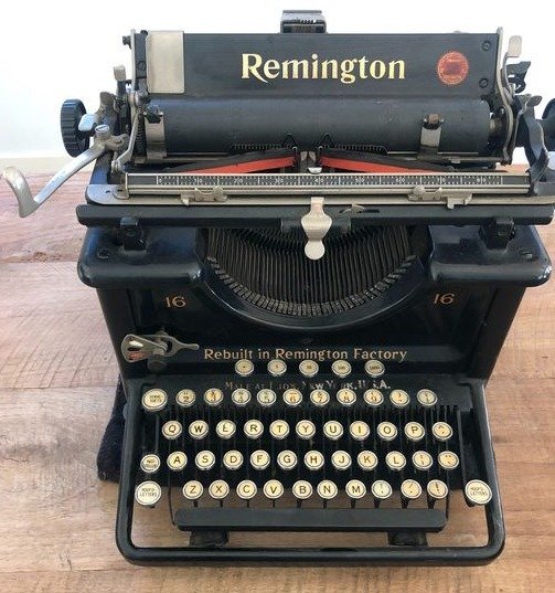 Remington Typewriter Company - Remington 16 - maszyna do pisania, lata 30 - żelazo