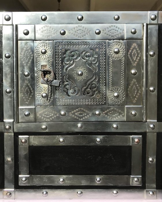 19世紀意大利古董安全鑰匙掛鎖 - Iron (wrought) - 19世紀末
