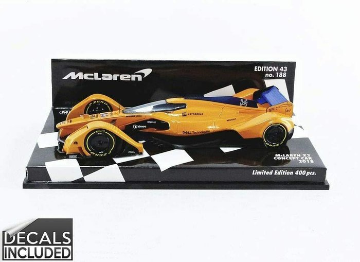 MiniChamps - 1:43 - McLaren X2 Concept Car 2018 - Edition limitée à 400 exemplaires.