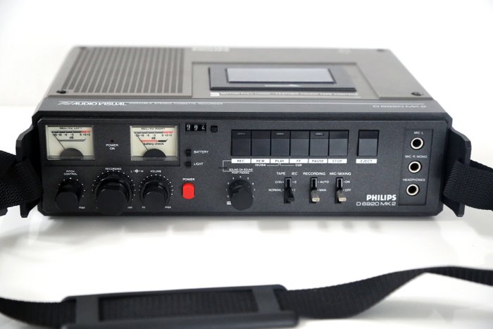 Philips - Portable Stereo Cassette Recorder D6920 MK2 - Kassettbandspelare