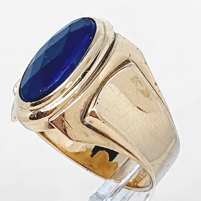 Image 2 of 18 kt. Yellow gold - Ring Sapphire