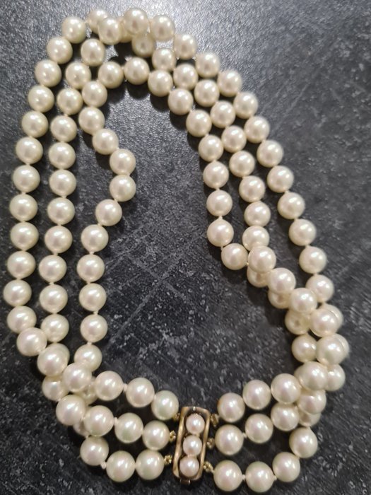 Jka - 925 Silber - Halskette Perlen