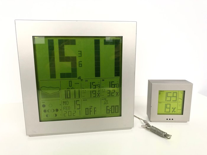 Philippe Starck - Oregon Scientific - Pełna stacja pogodowa z zegarem i radiem