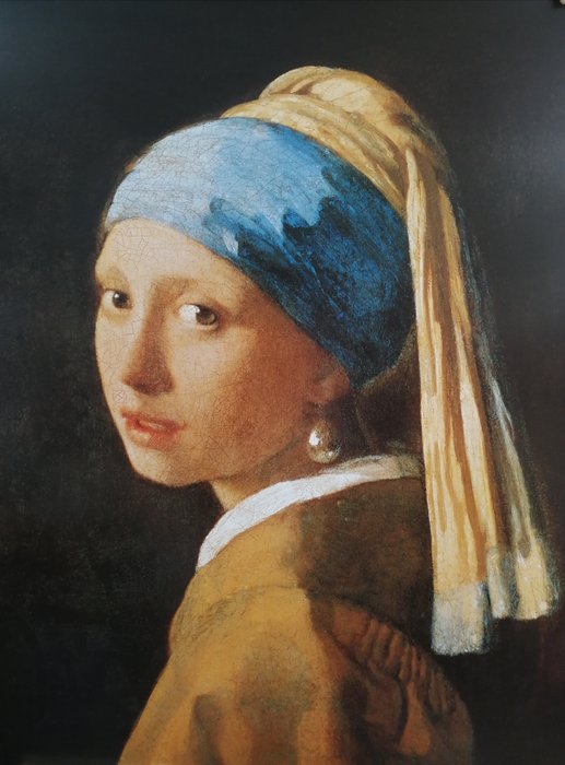 after Vermeer - La Muchacha de la Perla - Big Size XL - license offset print