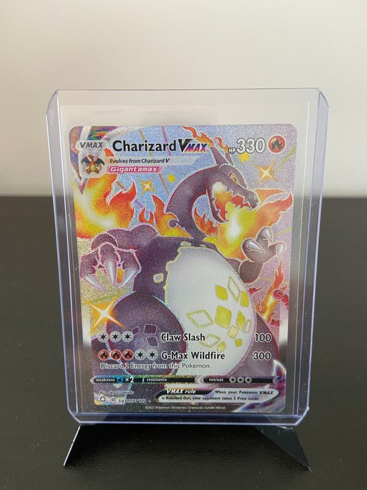 Pokémon - Shiny Charizard VMAX - Glänzende Schicksale SV107 / SV122 - Boosterfresh Near Mint