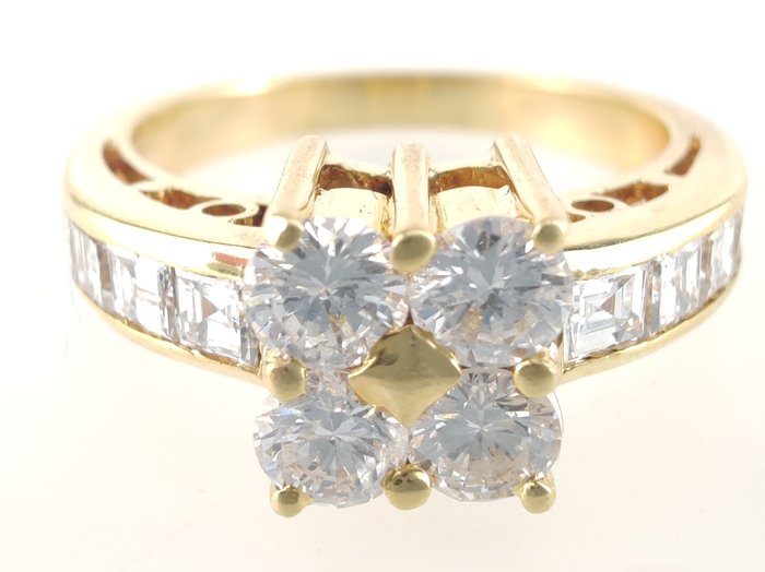 Preview of the first image of 18 kt. Yellow gold - Ring - 0.40 ct Diamonds - Diamonds.