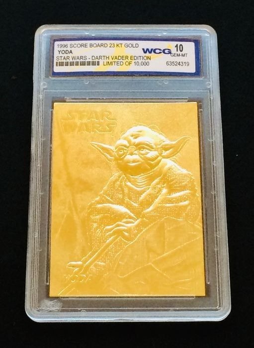 World Class Grading(WCG) - Star Wars - Trading card Yoda - 23kt gold cards Star-Wars Darth Vader Edition - 1996