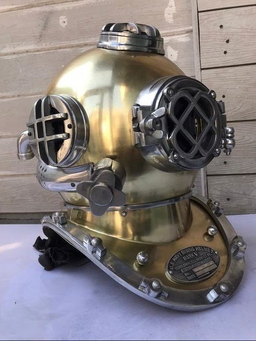 XXL - Elegante casco de buceo Morse Diving Equipment Co Inc. (réplica)