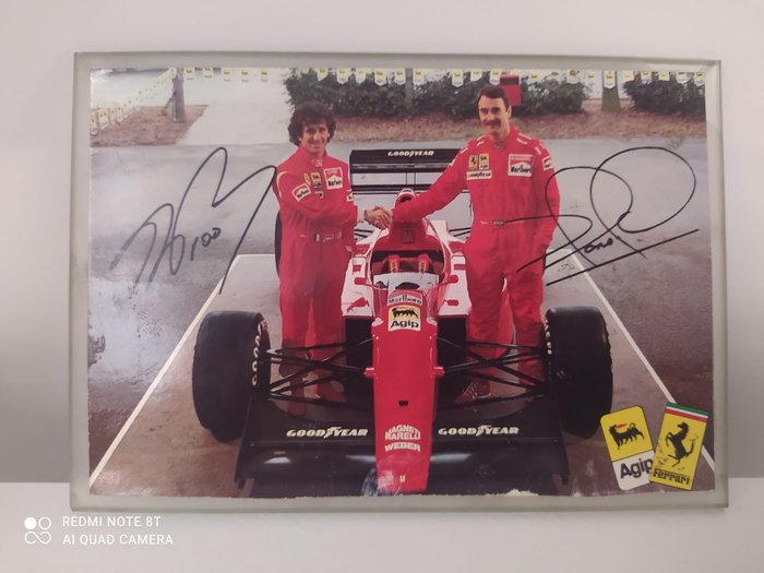 Ferrari - Alain Prost e Nigel Mansell - 1990 - Fancard 