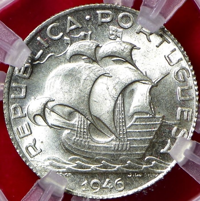 Portugal. República. 2 ½ Escudos 1946 - GENI - MS65