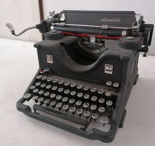 Olivetti, M40 - írógép, 1940-es évek - Vas (öntött/kovácsolt)