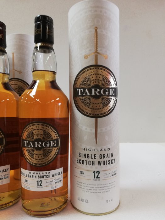 The Targe 2007 12 years old Single Grain - 70cl - 3 bottles - Catawiki
