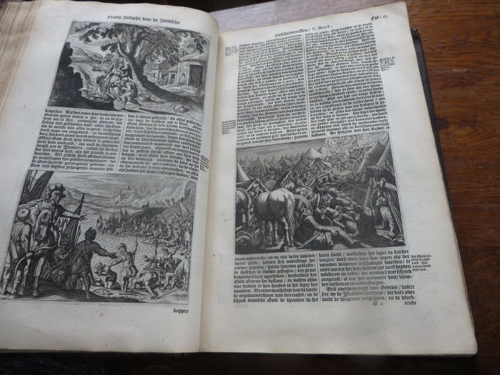 Titus Flavius Josephus / L.V. Bos / S. de Vries - Geschiedenissen en Oorlogen der Joden [EN] Egesippus - 1663/1679