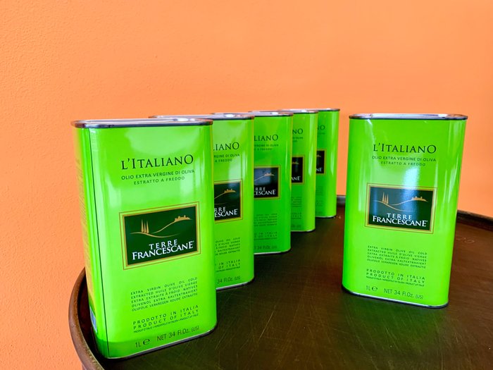 Terre Francescane - 特級初榨橄欖油 - 6 - 1公升罐