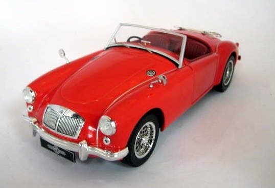 Triple 9 - 1:18 - MGA MKI A1500 Convertible 1957 Red - Mint Boxed - Limited Edition