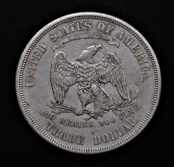 Ηνωμένες Πολιτείες. Trade Dollar 1875-S (San Francisco Mint)