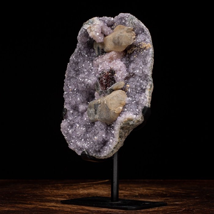 紫水晶与方解石品质一流！！！ 晶球 - 320×170×100 mm - 4420 g