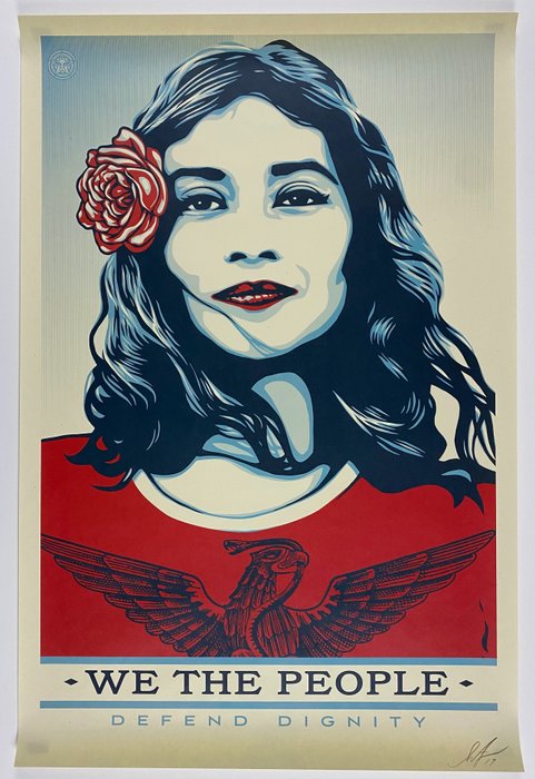 Image 2 of Shepard Fairey (OBEY) (1970) - We The People - Defend Dignity