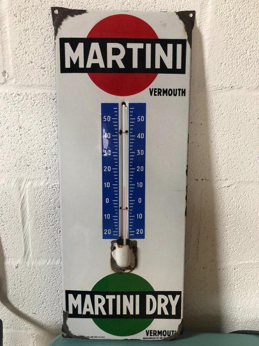 Martini - Emaillerie Belge - Thermometer - Emaille
