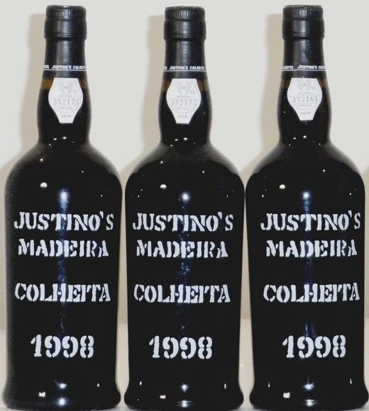 1998 Justino's Fine Rich / Sweet - Madeira Colheita - 3 Bottiglie (0,75 L)