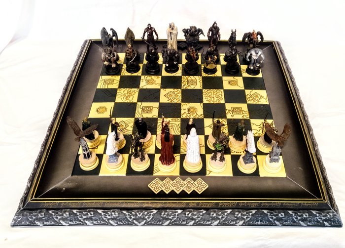 Collector's Chess "The Lord of the Rings" - Eksklusiv udgave - Bly, Legering
