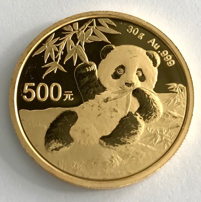 China. 500 Yuan 2020 - Panda - 30 g