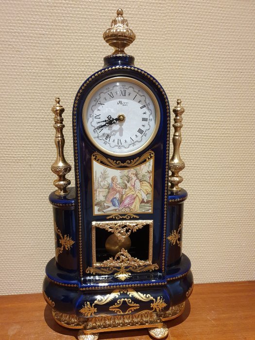 Limoges - Uhr (1) - Bronze, Porzellan
