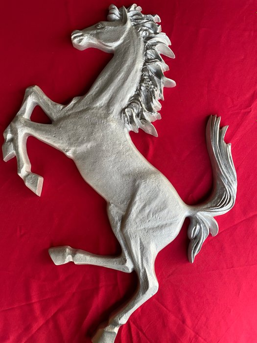 Emblem - Ferrari - Cavallino Ferrari, 90cm in alluminio sabbiato