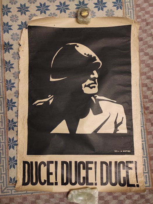 Mussolini - Duce - Poligrafico Universitario Firenze - Duce! Duce! Duce! - década de 1930