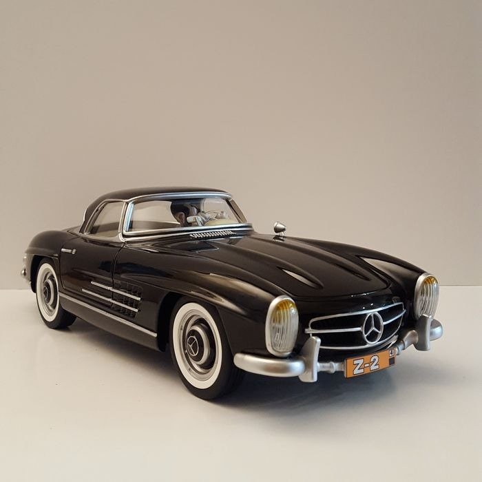 Spirou et Fantasio - Voiture Figures & Vous Réf. GF15 - Zantafio et Mercedes 300 SL Roadster 1957 (38 cm.) - (2018)