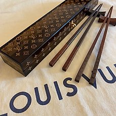 LOUIS VUITTON Rosewood Monogram Chopsticks with Case 227562