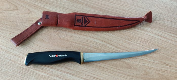 Vintage 1967 Normark Fiskars Stainless Fillet Knife With Sheath