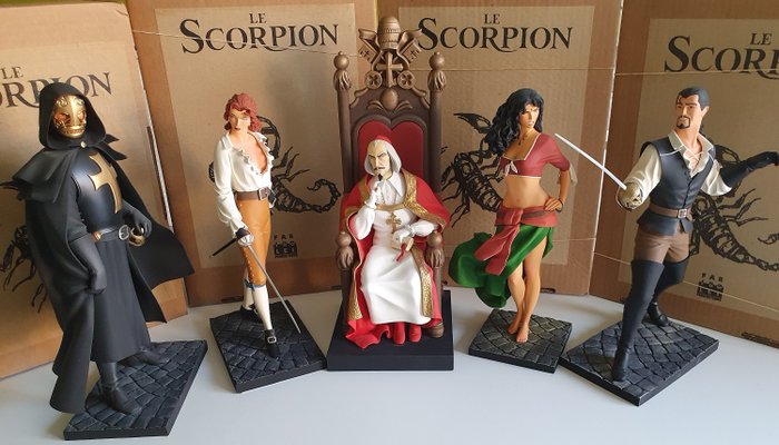Le Scorpion - 5 Statuettes Fariboles - Rochnan + Anséa + Trebaldi + Mejaï + Le Scorpion - (2003/2009)