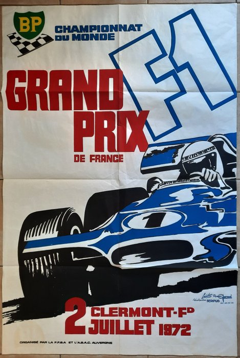 Poster - Grand Prix F1 1972 - Catawiki