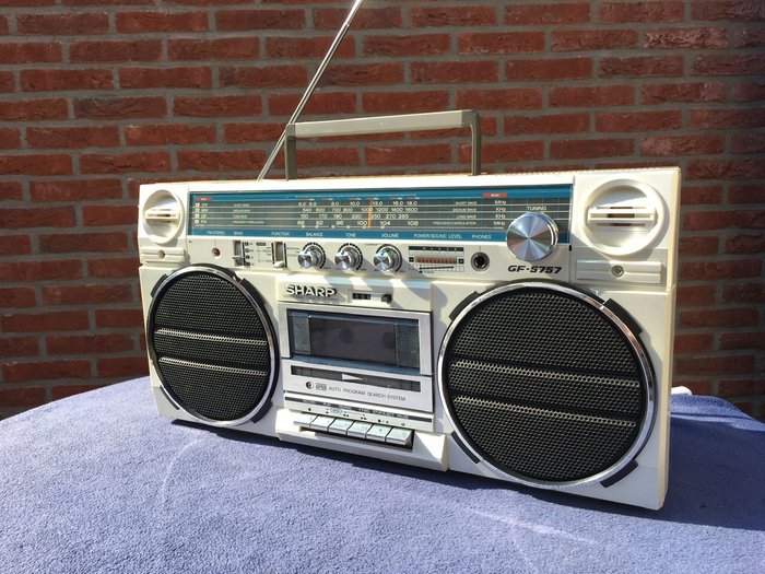 Sharp - GF-5757 boombox - 便携式收音机, 盒式录音座