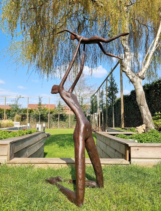 Sculpture, Ouderliefde - 92 cm - Bronze
