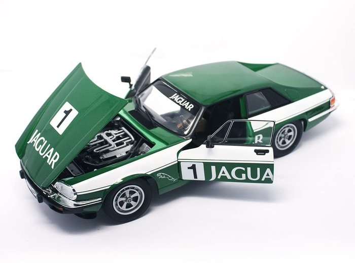 Lucky Die Cast - 1:18 - Jaguar XJS #1 Racing edition - green / white