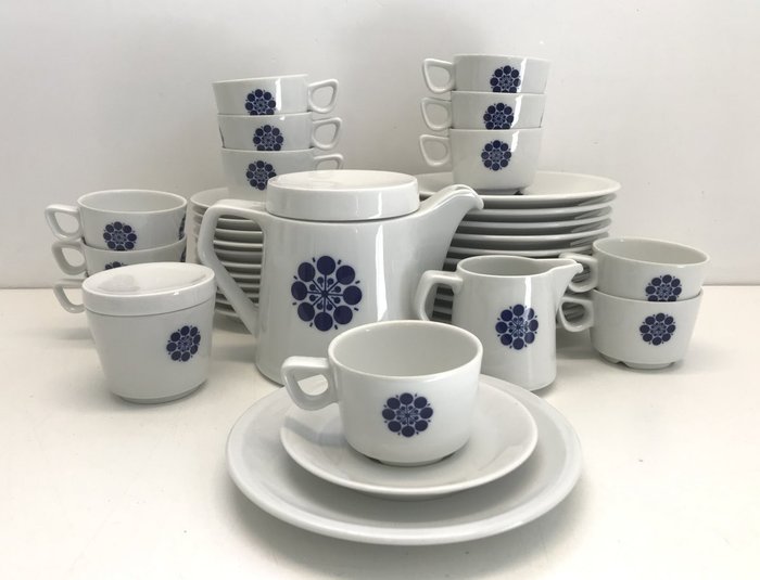 Schönwald Bavaria - Vintage porcelæn kaffeservise til 12 personer (39 stykker) - Porcelæn