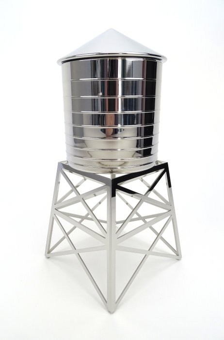 Alessi - Daniel Libeskind - Recipiente - Torre de água - Espelho de aço inoxidável 18/10 polido