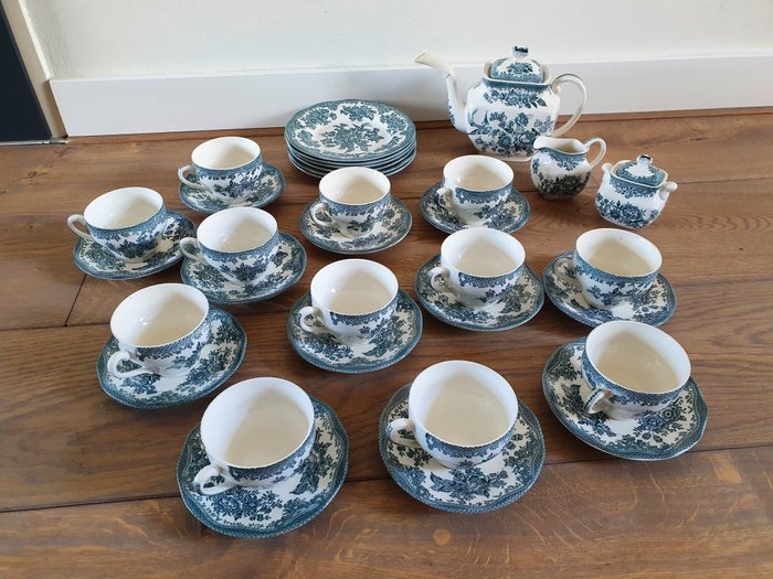 Enoch Wedgwood-Asian Pheasants-Tea / Coffee service Benzina (21) - Porcellana