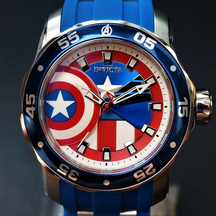 Marvel: Captain America - Invicta - Watch - Chronograph - Catawiki