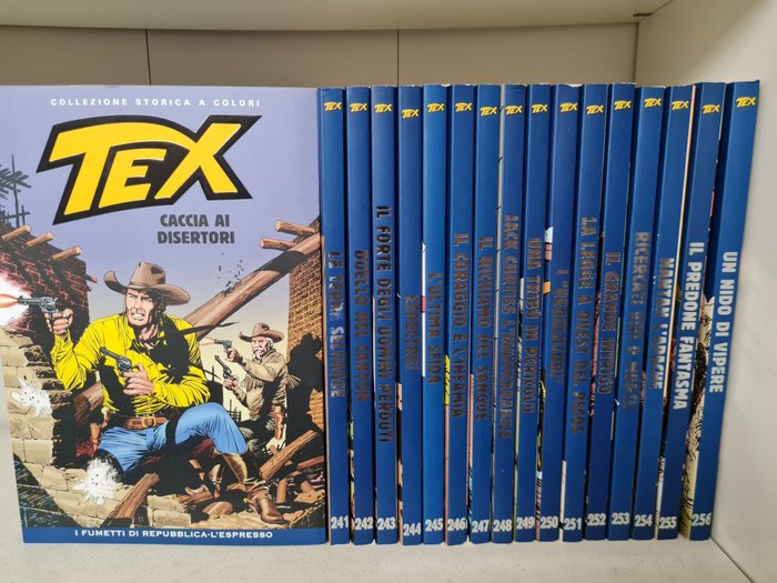 Tex nn. 240/256 - Collezione storica a colori - sequenza completa rari ultimi numeri - Softcover - Erstausgabe - (2007)