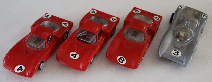 Policar Slot Car - 1:32 - Alfa Romeo 33 & Ferrari 512 Prototype - 1970-luku