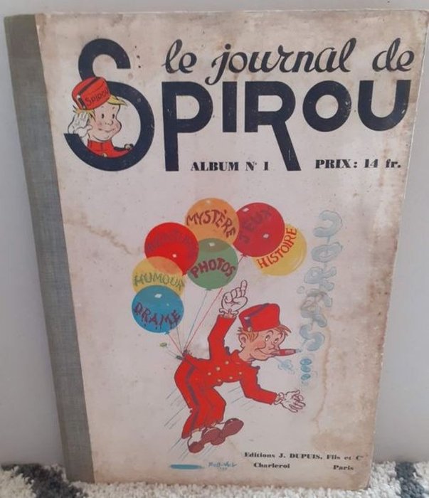 Journal Spirou - Recueil Editeur N° 1 - C - Første udgave - (1938)